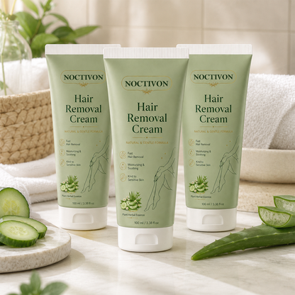 Noctivon™ Natural Gentle Hair Removal Cream | For Women & Men, Sensitive Skin
