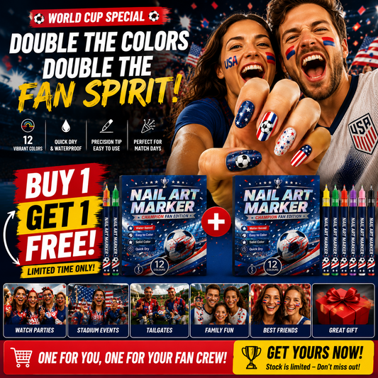 Game Day Fan Nail Art Marker Set – 12 Colors | Buy 1 Get 1 Free
