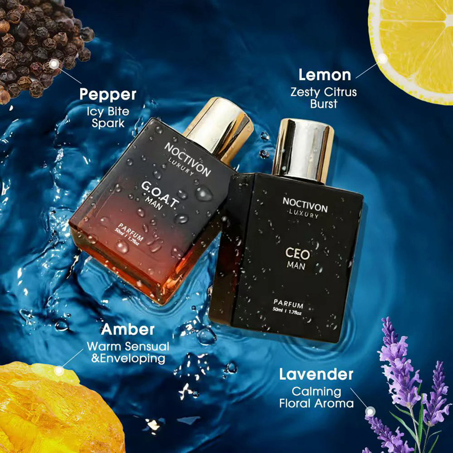 🔥Flash Sale: 50% OFF 🔥Gentlemen's Fragrance Setwith CEO MAN Perfume & G.O.A.T MAN Aroma Perfuma