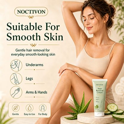 Noctivon™ Natural Gentle Hair Removal Cream | For Women & Men, Sensitive Skin