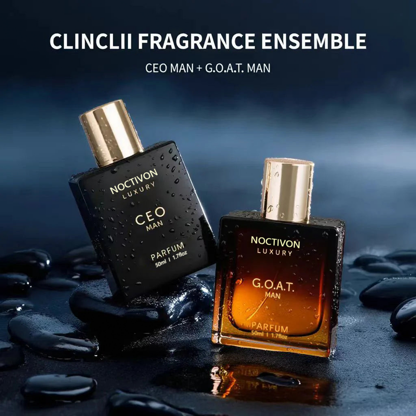 🔥Flash Sale: 50% OFF 🔥Gentlemen's Fragrance Setwith CEO MAN Perfume & G.O.A.T MAN Aroma Perfuma