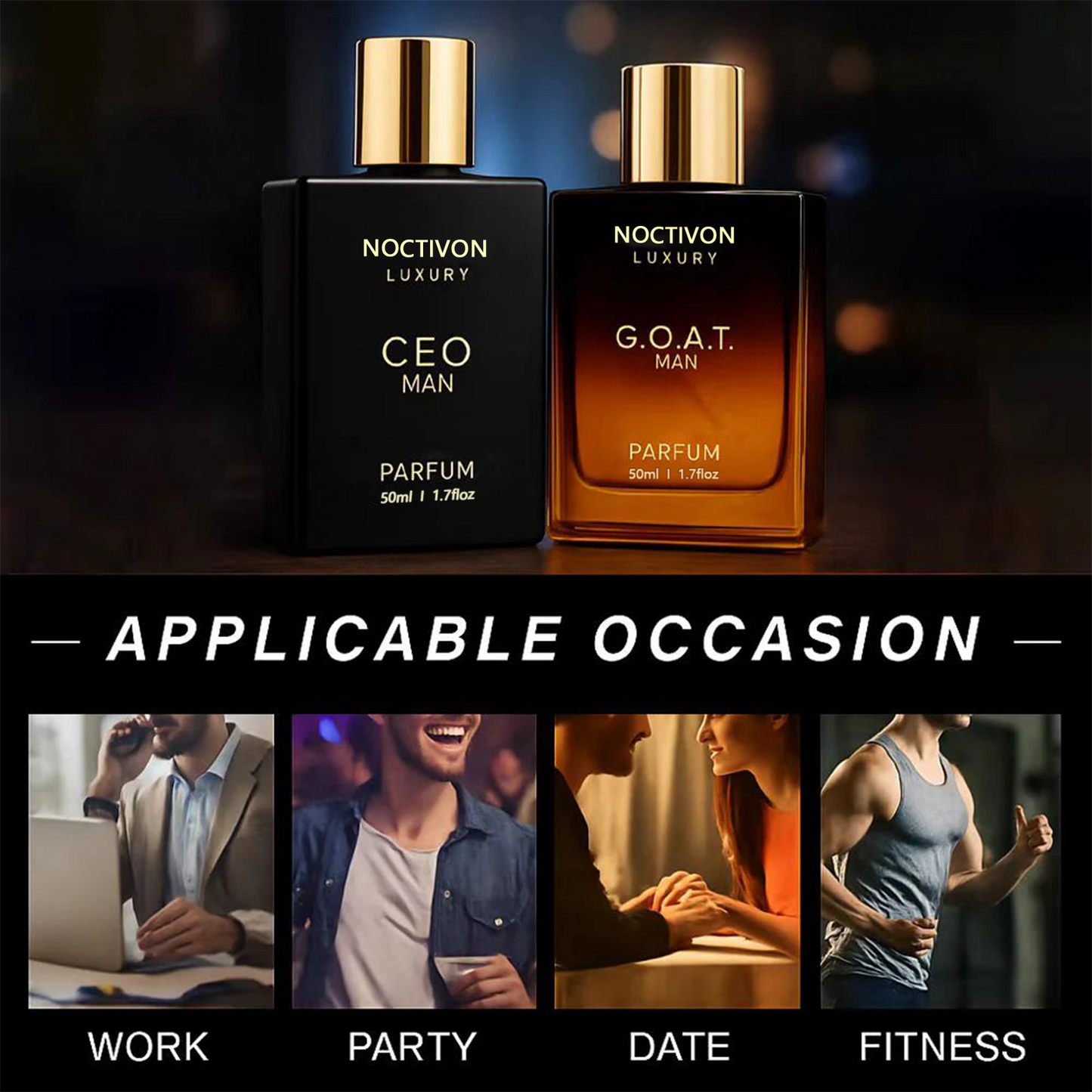 🔥Flash Sale: 50% OFF 🔥Gentlemen's Fragrance Setwith CEO MAN Perfume & G.O.A.T MAN Aroma Perfuma